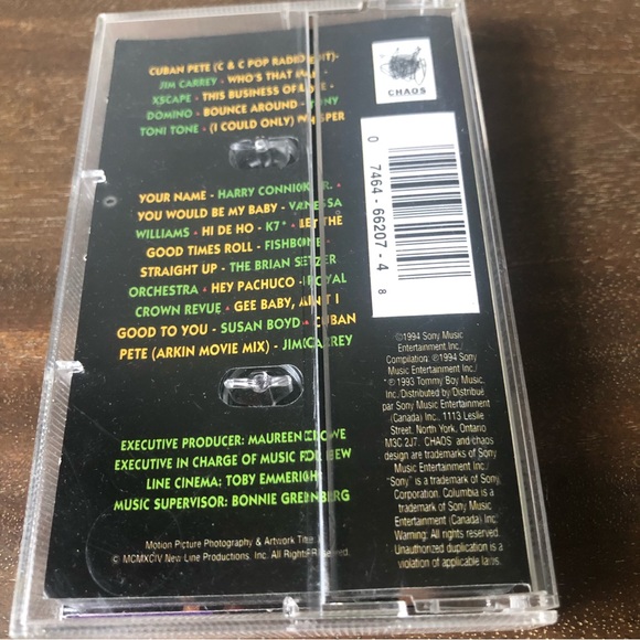 The Mask movie soundtrack vintage cassette tape - Picture 3 of 7